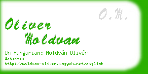 oliver moldvan business card